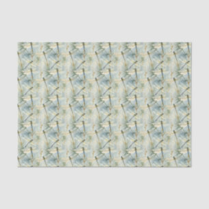 Tranquil Dragonfly Watercolour-style Tissue Paper