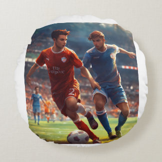 "Tranquil Falls" Round Pillow