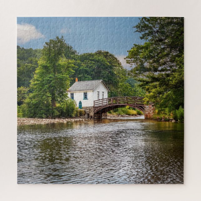 Tranquil Haven by the Rive Jigsaw Puzzle (Vertical)