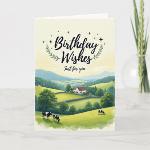 Tranquil Hills Birthday Card