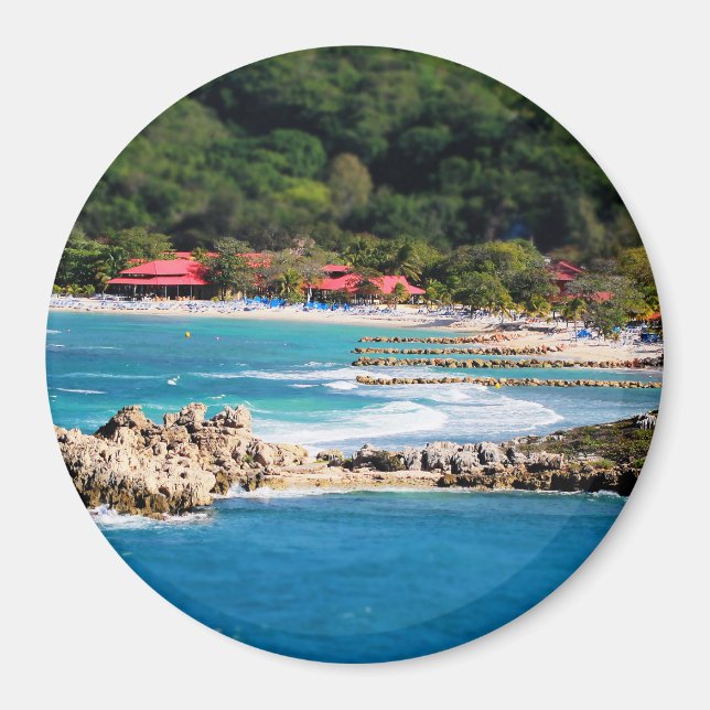 Tranquil Island Paradise Labadee Haiti Magnet (Front)