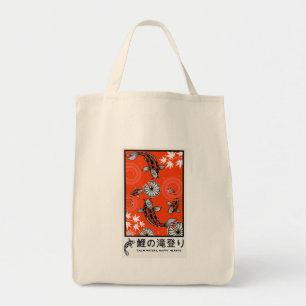 Tranquil Japanese Carp Art Tote Bag