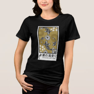 Tranquil Japanese Carpo Art Tri-Blend Shirt