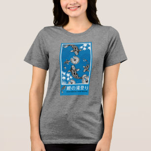 Tranquil Japanese Carpo Art Tri-Blend Shirt