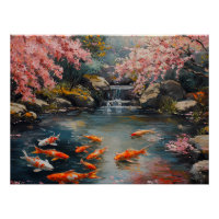Tranquil Japanese Garden with Koi Pond