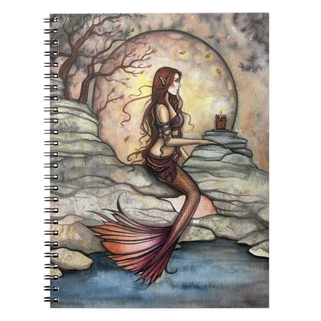 Tranquil Lagoon Mermaid Art Notebook (Front)