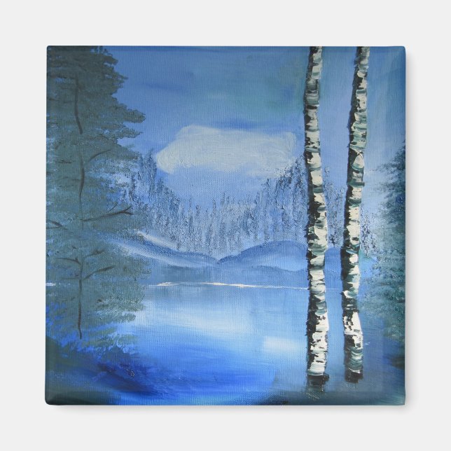 Tranquil Lake Magnet (Front)