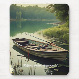 "Tranquil Lake Reflections" Mouse Pad