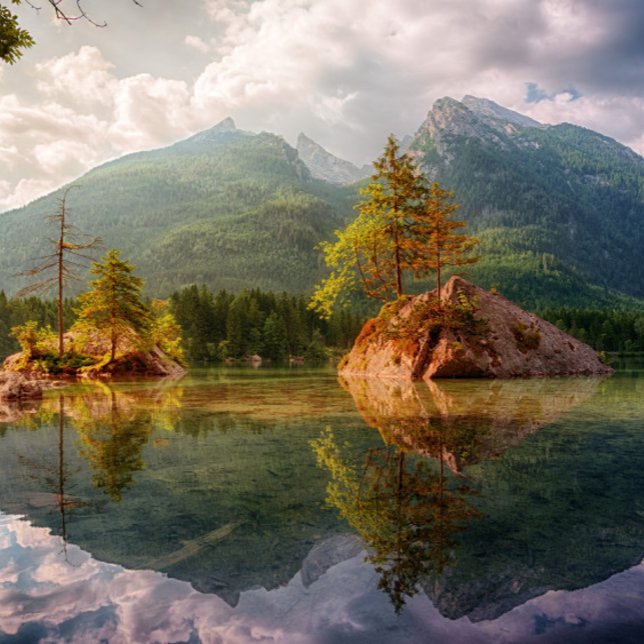 Tranquil lake with Mountain in the background Jigsaw Puzzle (Creator Uploaded)