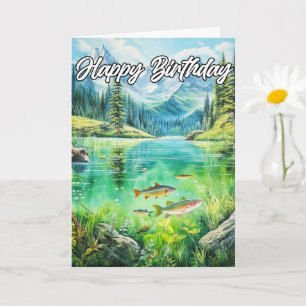 Tranquil Late Summer Day On The Pond Card