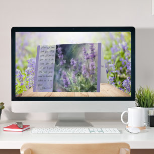 Tranquil Lavender Fields Inspirational Greeting  Card
