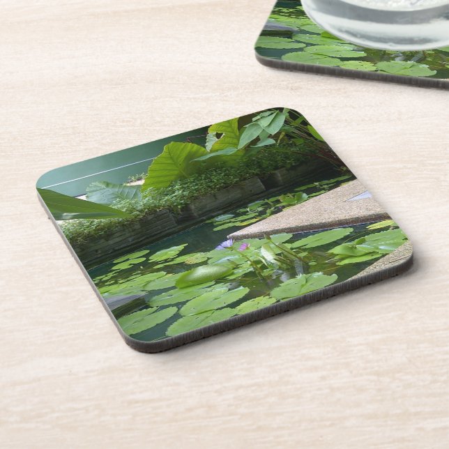 Tranquil lily pond coasters (Left Side)
