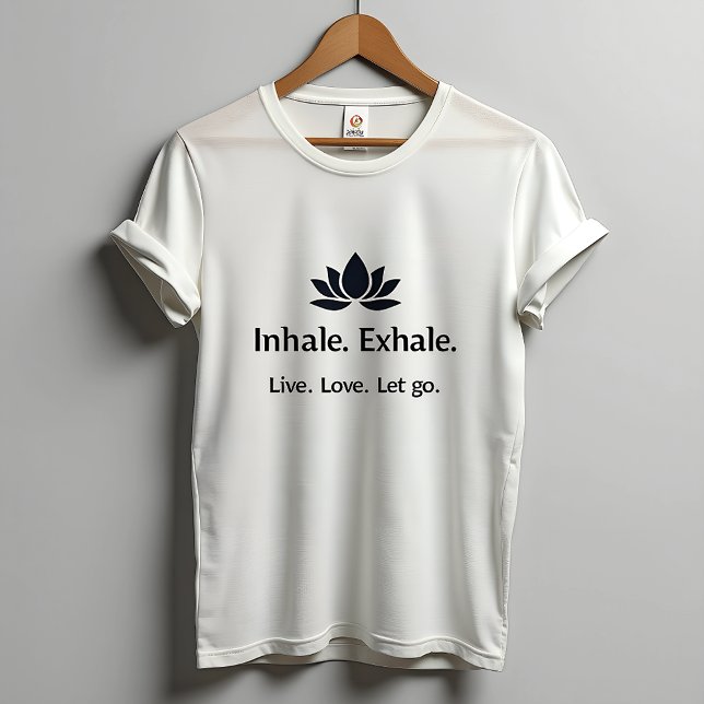 Tranquil Lotus: Inhale, Exhale Inspiration Women's T-Shirt (Creator Uploaded)