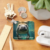Tranquil Manatee Embrace: Customizable Manatee