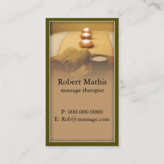 Tranquil Massage Therapist Business Card