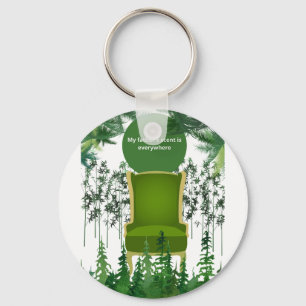  Tranquil Memory in Nature’s Hue & Nostalgic Desig Keychain