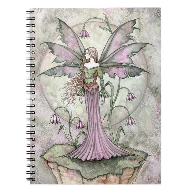 Tranquil Moon Flower Fairy Notebook (Front)