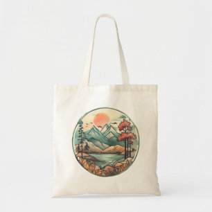 Tranquil Mountain Lake Tote Bag