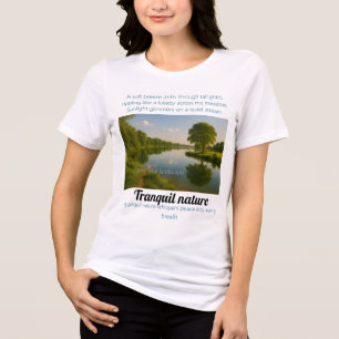Tranquil nature whispers peace into every breath Tri-Blend shirt