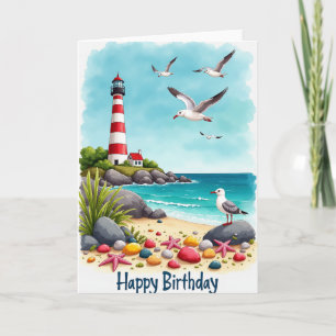 Tranquil Ocean Birthday Card