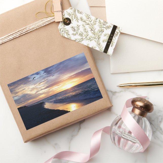 Tranquil Ocean Sunrise Sticker (Gifting)
