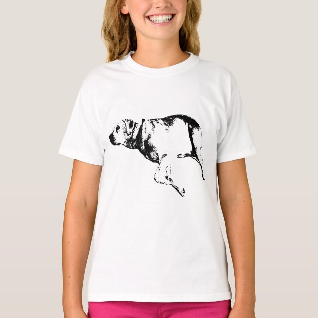 Tranquil Pup Silhouette T-Shirt (Front)