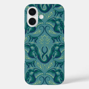 Tranquil Safari Tapestry Pattern - The White Lotus iPhone 16 Case
