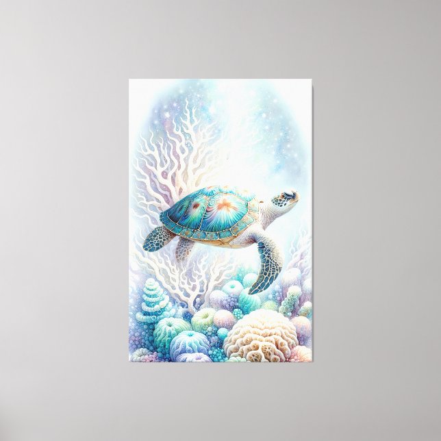 Tranquil Sea Turtle Wall Art (Front)