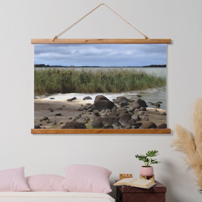 Tranquil Shores of Lake Bolac Hanging Tapestry (Bedroom)