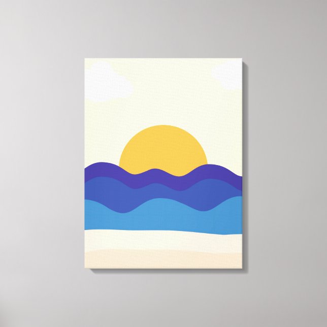Tranquil Sunset Canvas Print (Front)