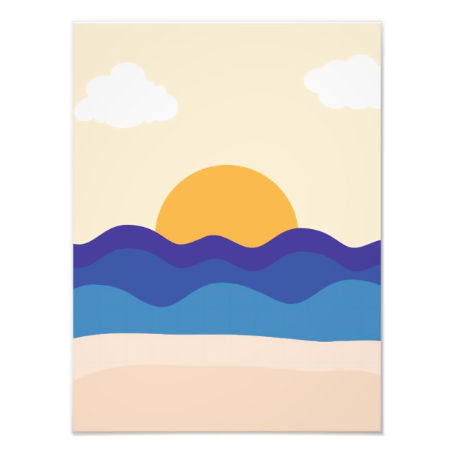 Tranquil Sunset Photo Print (Front)