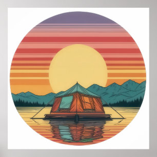 Tranquil Tent Escape Poster