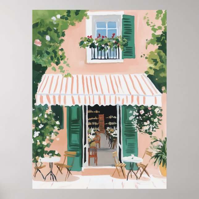 Tranquil Terrace in Rome Poster (Front)