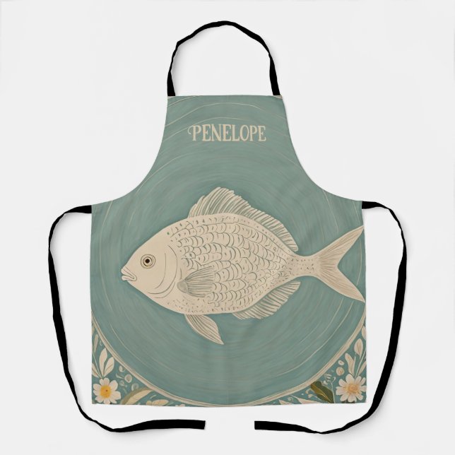 Tranquil Tides Personalized Apron (Front)