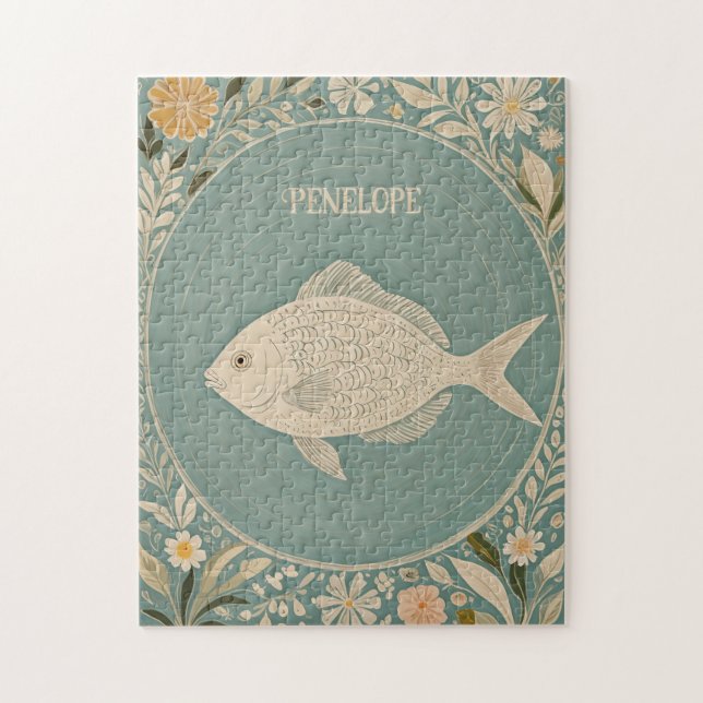Tranquil Tides Personalized Jigsaw Puzzle (Vertical)
