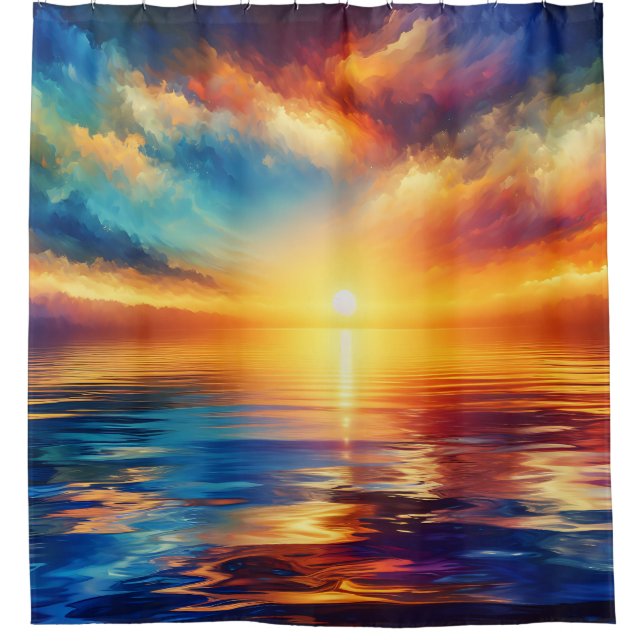 “Tranquil Tides: Sunset Reflections”  (Front)