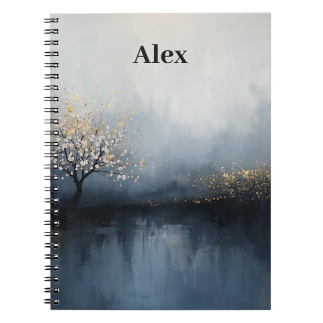 Tranquil Tree Journal – Customizable Art Cover (Front)
