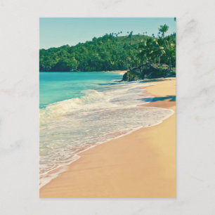 Tranquil Tropical Island Beach Postcard