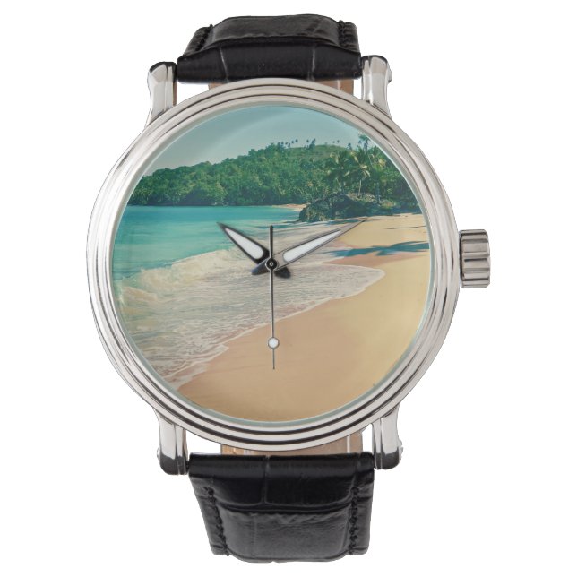 Tranquil Tropical Island Beach Watch (Front)