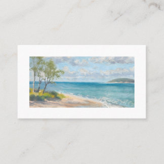 Tranquil Turquoise Shores & Sunny Skies Business Card