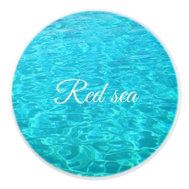 Tranquil water of Red sea Ceramic Knob (Front)