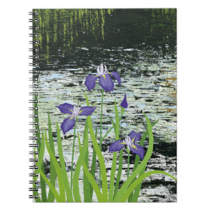 "Tranquility" Purple Iris Notebook