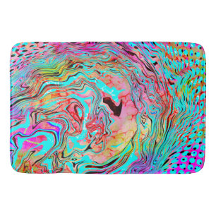 Tranquillity Abstract Fluid Art Bath Mat