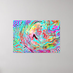 Tranquillity Abstract Fluid Art Canvas Print
