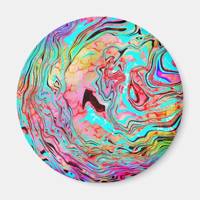 Tranquillity Abstract Fluid Art    Magnet (Front)