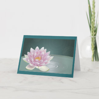 Tranquillity blank greeting card