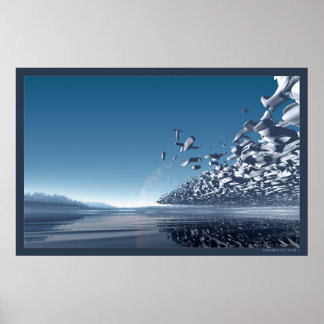 Tranquillity Blue I Poster
