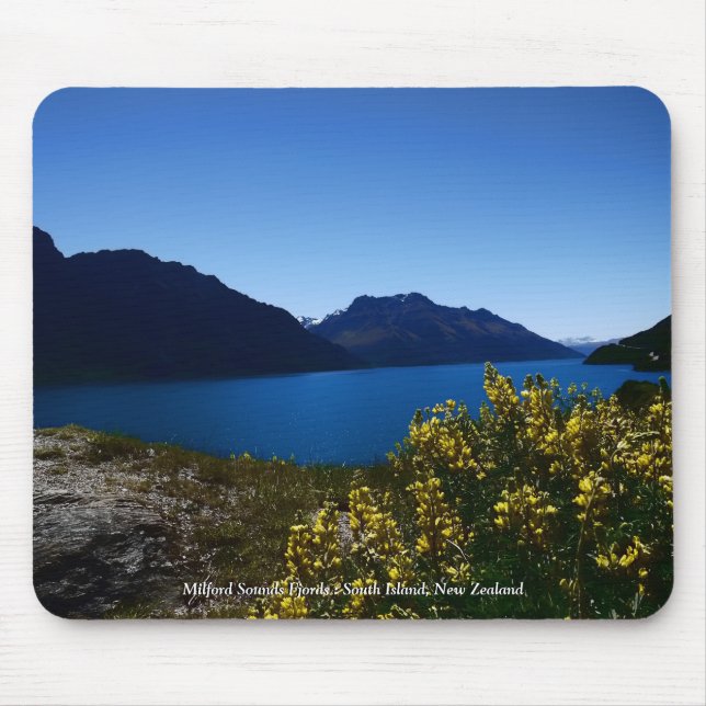 Tranquillity Blues South Island, New Zealand Mouse Mouse Pad (Front)