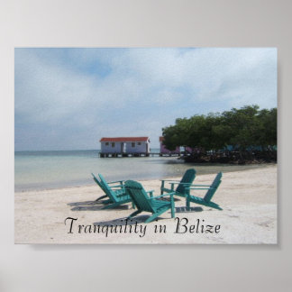Tranquillity in Belize Poster