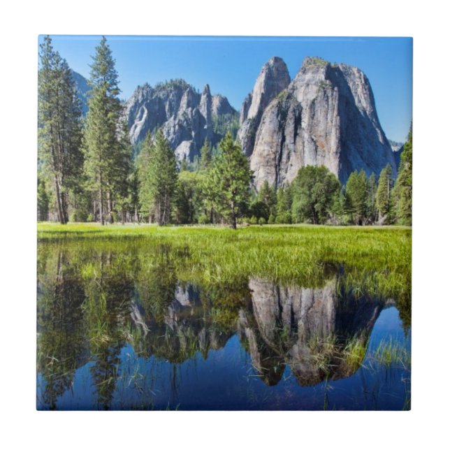 Tranquillity In Yosemite Tile (Front)